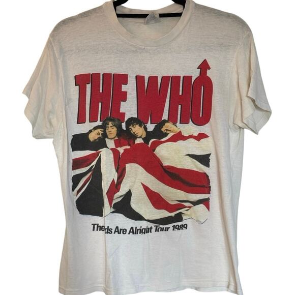 Vintage 80s The Who The Kids Are Alright 1989 Single Stitch Shirt Adult Large